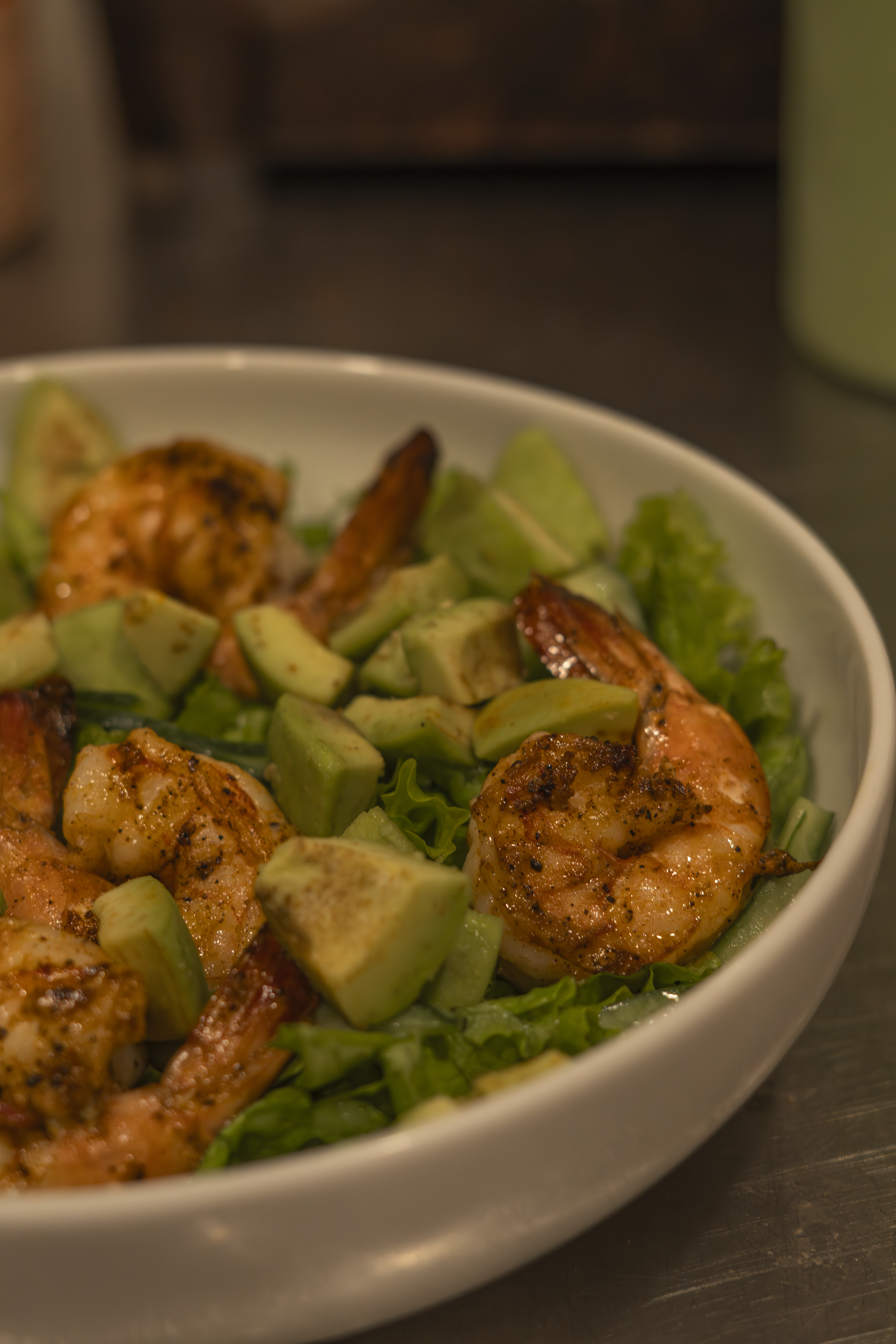 Grilled prawns