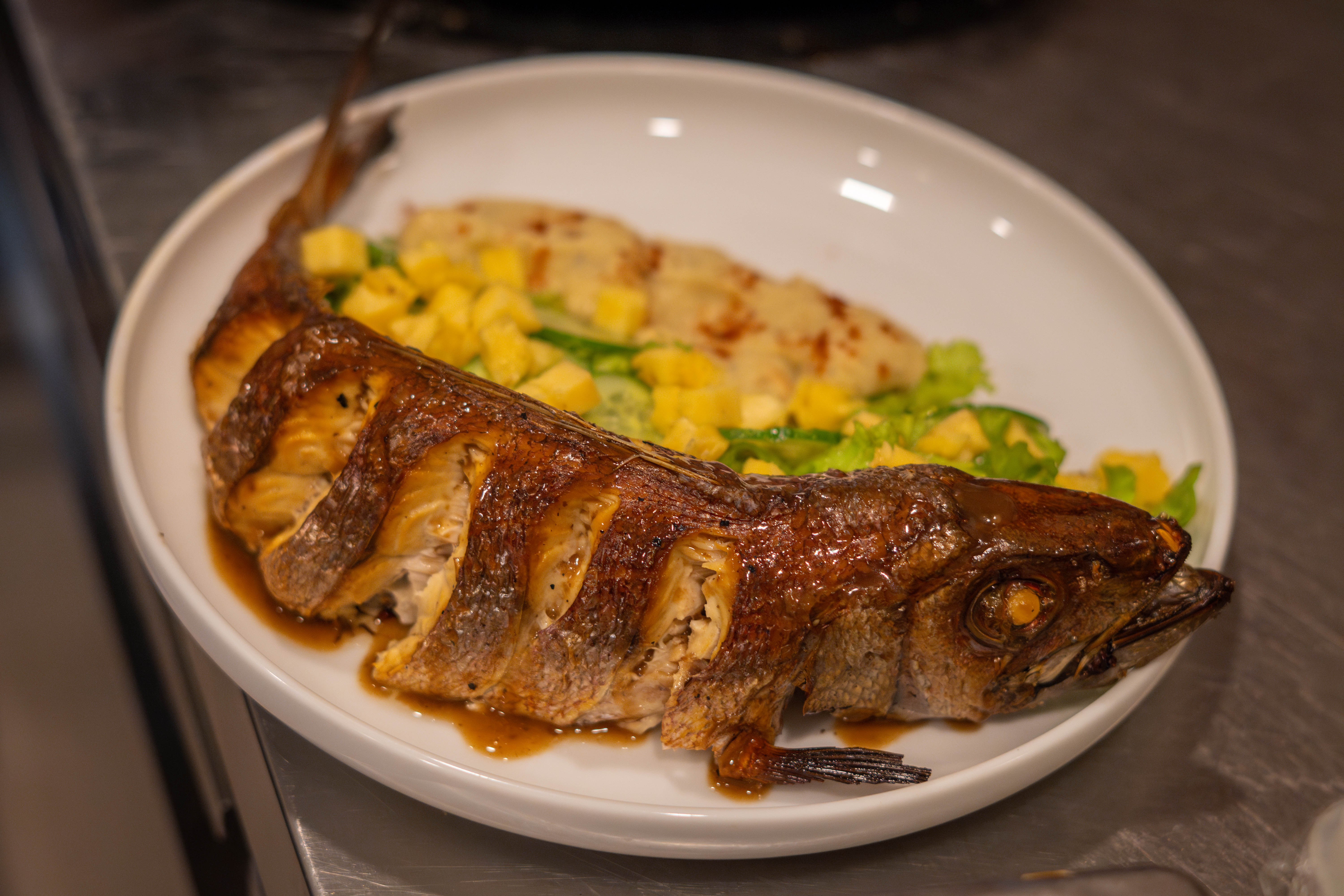Grilled fish